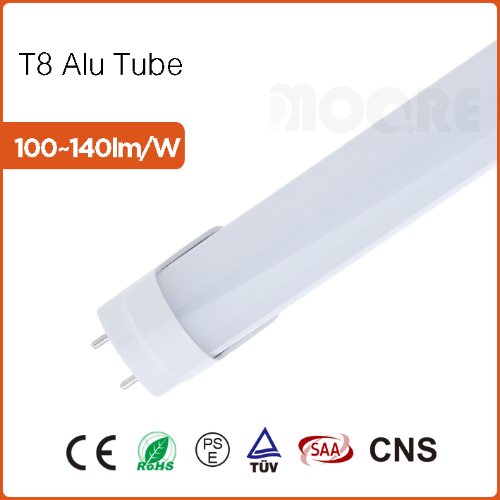 T8 Alu Tube 100lm/w