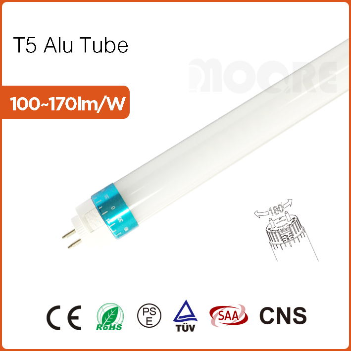 LED Alu Tube T5 Rotatable