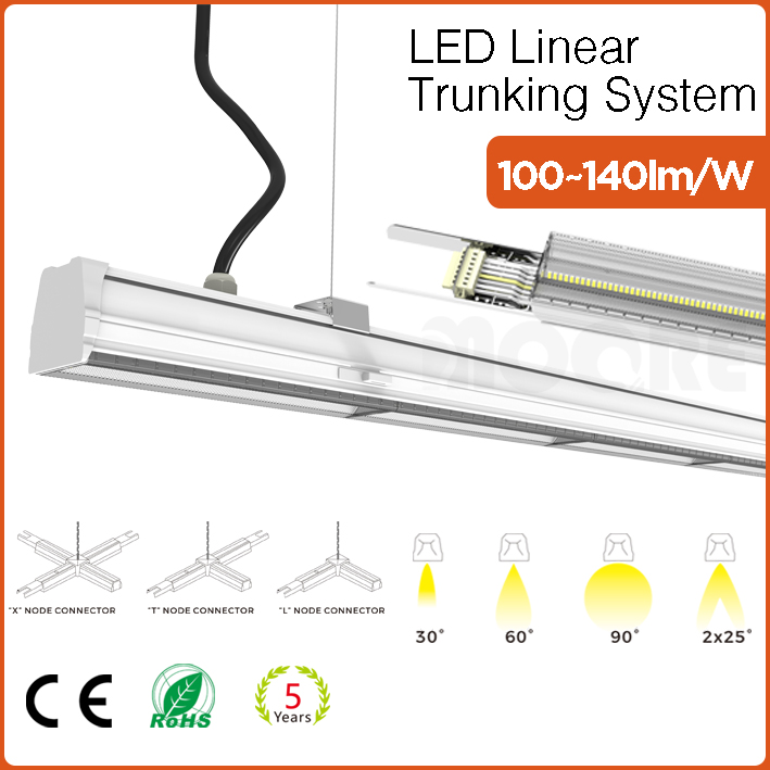 LED Linear Trunking light 130lm/w