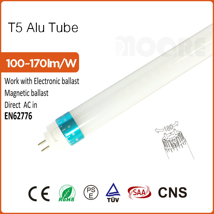 E- ballast Compatible LED T5 Alu Tube