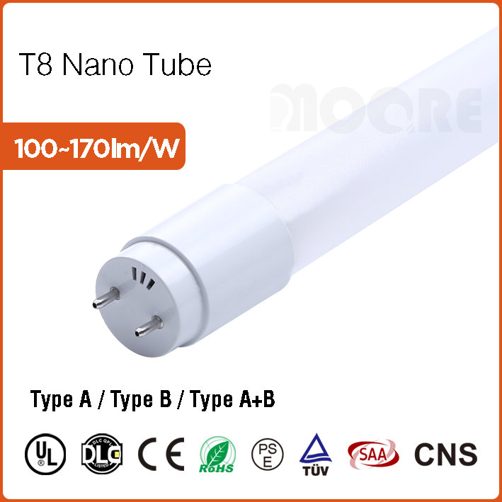 Type A/B T8 Nano Tube 150lpw